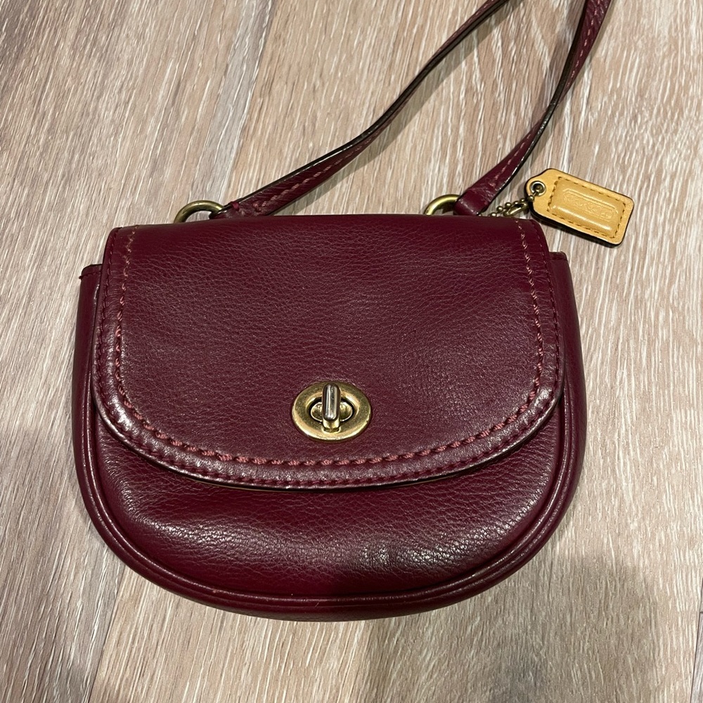 Coach leather crossbody small bag